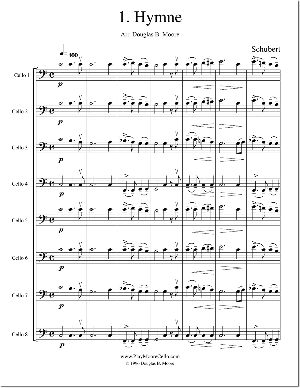 2 Romantic Cello Octets by Schubert & Mendelssohn