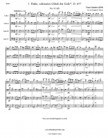 Schubert, Franz: Three Quartets for 4 Celli